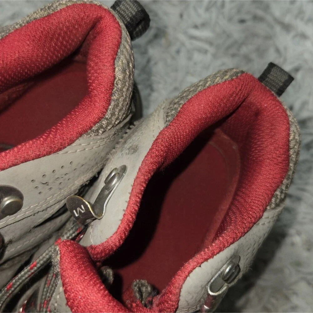 Merrell Moab 3 Waterproof Kids Hiking Boot Boulder Red Lace Up Outdoor Size 2